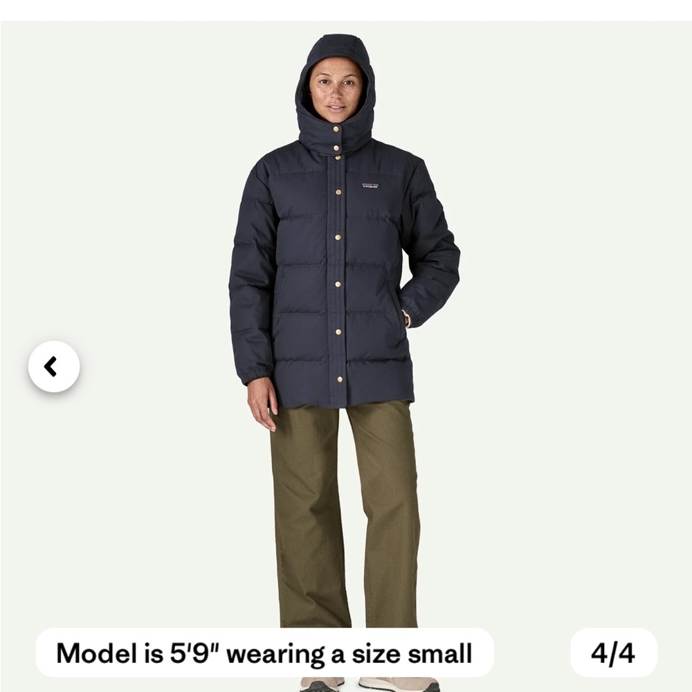 Patagonia Navy Women's Cotton Down Parka